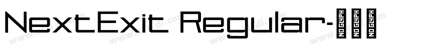 NextExit Regular字体转换